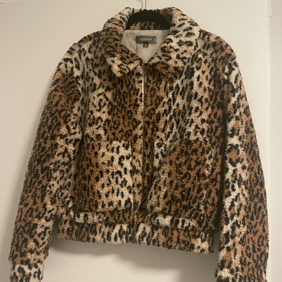 4si3nna leopard jacket size medium - Picture 2 of 3